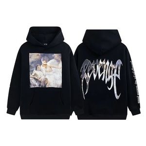 Revenge Angel Black Hoodie Graphic Print Sweatshirt